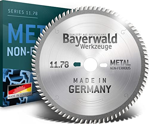 Bayerwald - HM Kreissägeblatt - Ø 250 mm x 3,2 mm x 30 mm | Trapezflachzahn positiv (60 Zähne) | Nebenlöcher: Kombinebenlöcher + 2/7/42 | Alukreissägeblatt für NE-Metall & Kunststoff