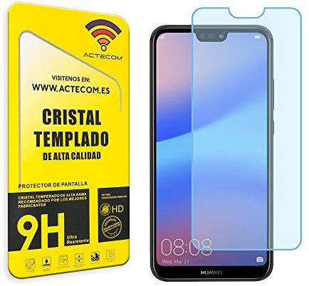 actecom Cristal Templado Compatible con Huawei P20 Lite Protector Pantalla