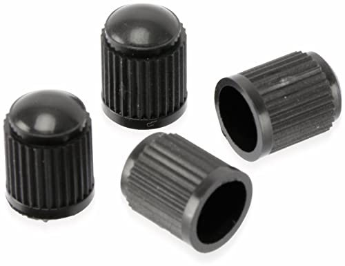 Dunlop Automotive Car schwarz Dunlop-Ventilkappen 4 Stück, One Size