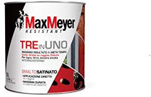 MaxMeyer Smalto satinato all'acqua 3 in 1 GRIGIO CEMENTO 0,5 L