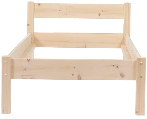 TUGA - Holztech Naturholzbett Amelie Bett aus Massiv Holz Daybett 90 100 120 140 160 200 x 220 (Festland) (120 cm x 200 cm)