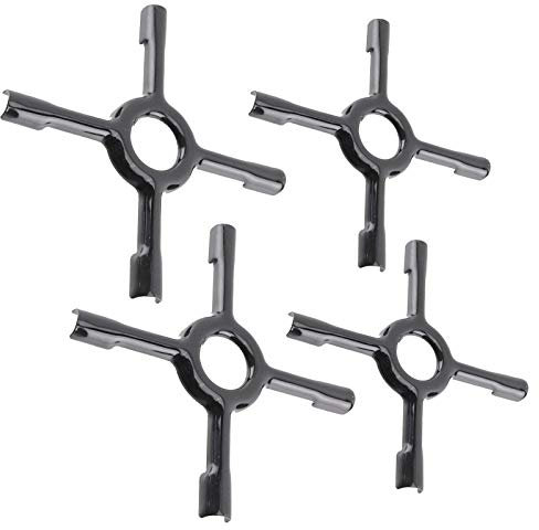 SPARES2GO Universal Gas Stove Hob Reducer Ceramic Pan Support Moka Trivet Stand (2 x Small 130mm, 2 x Medium 150mm)