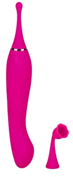 EIS Deluxe G-Spot-Vibrator | wasserdicht | wiederaufladbar | 24 cm | Erotik | hautfreundliches Silikon | beidseitig verwendbar | Sex Spielzeug für Frauen | Sex Toys | G-Punkt Stimulation | Für Erwachsene