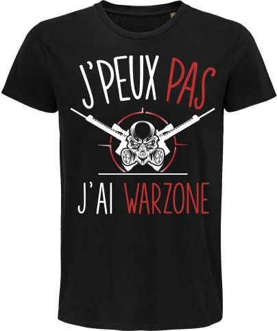 Planetee T-Shirt Homme Bio J'peux Pas Warzone XL