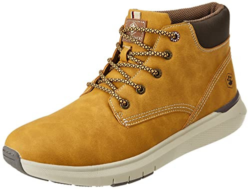 Lumberjack Neil, Stivaletti Bassi con Lacci Uomo, Yellow/Dk Brown, 43 EU