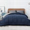 BEDSURE Bettdecke 155x220 Ganzjahresdecke Steppdecke - Bettdecke Ohne Bezug 155x220cm 300GSM - 4 Jahreszeiten Bettdecken Wende Blau/Grau, Weiche Warm Duvet Schlafdecke für Allergiker