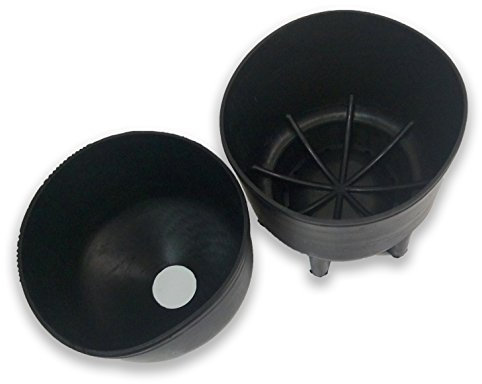 Acecare 9 l Kohlefaser-Tankabdeckung, Gummi in 175 mm Durchmesser, Schwarz Paintball PCP Scuba