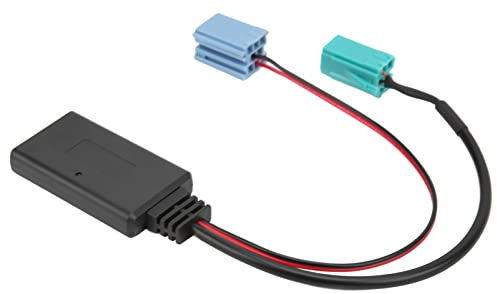 KIMISS Adaptateur de Câble Auxiliaire Bluetooth 5.0, 6Pin 8Pin Connector Adaptateur de Câble Audio pour Clio Espace Kangoo Megane Radio Updatelist