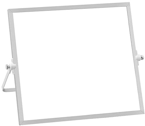 Whiteboard Klein, Whiteboard A4 mit Ständer für Kinder, Magnettafel whiteboard Magnetisch Tisch Tragbar Mini Beschreibbar für Schule Büro (25 x 25)