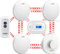 CPVAN Wireless Interlinked Smoke, Heat & Carbon Monoxide Alarm Bundle with Remote Control, Scotland & England Law Compliant, 10 Year Battery, CE & BS Certified, Pre Linked. 5 Pack