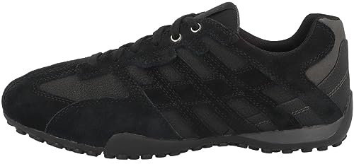 Geox Uomo Snake K, Scarpe da Ginnastica, Nero Antracite, 40 EU