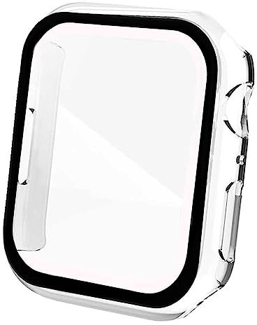 OcioDual Hülle Kompatibel mit Apple Watch 4/5/6 SE Ultradünne Schutzhülle aus gehärtetem Glas Anti-Scratch and Drop (40 mm) Transparent