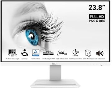 MSI IPS FHD (1920x1080) Anti-Glare with Super Narrow Bezel 100Hz 1ms 16:9 with Tilt Stand (Pro MP243XW)