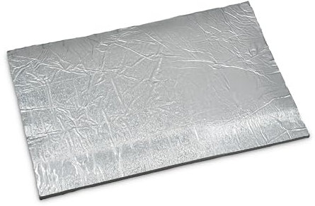 Feuerfest 123 - Keramikfasermatte Aluminium 500x300x5 mm, Aluminiumsilikat, hitzebeständig bis 1.260 °C, Material Dichte 200 KG/m³, Isolierung für Kamine und Öfen