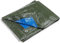 Kippen 6056AX Bâche à œillets Bicolore avec Grammage 90 g/m² Taille 2 x 3 (6 m²) Vert/Bleu