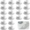 PARFCO Tappo Troppo Pieno Lavandino, 20 Pezzi Tappo Troppo Pieno, Tappo Lavandino Bagno Gomma, Diametro 22-24 mm, per Lavabi, Vasche da Bagno, Lavelli da Cucina