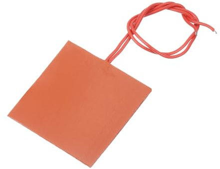 sourcing map Silicone Heating Pad, 12V 10W Heater Film Flexible Heating Plate 60mmx60mm Heater Mat for Constant Temperature