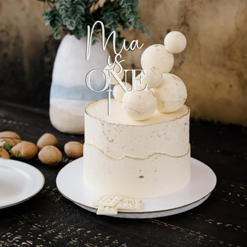 Wooden First Birthday Cake Topper with Name One Two Cake Topper Kids Party Decor Custom First Birthday / 1st One Two Three For Five Six AF9