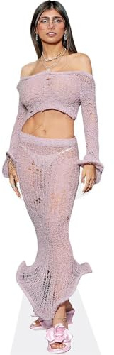 Mia Khalifa (Crop Top) Pappaufsteller lebensgross