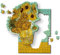 Trefl - Holzpuzzle: Sonnenblumen, Vincent Van Gogh - 200 Teile, Künstlerisches Puzzle Wooden Puzzle, Berühmte Bilder, Bekannte Künstler, für Erwachsene und Kinder ab 9 Jahren