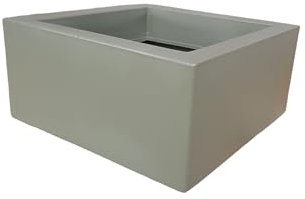 Nicoli Vaso quadrato basso MINOS 25x25 H12 (ROSMARINO)