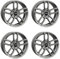 4x AUTEC Felgen Alufelgen MERCADOR 6.5x16 ET44 5x112 Titansilber kompatibel mit Mercedes-Benz A CLA B C