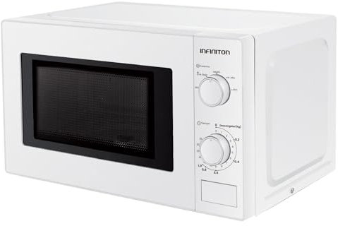 INFINITON Microondas MW-20CT5, 20 Litros, 700 W, DEFROST, Blanco