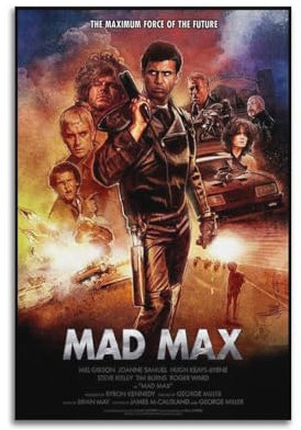 SUEJGUSJLU Mad Max 1 Filmposter, dekoratives Gemälde, Leinwand, Wandposter und Kunstdruck, moderne Familienschlafzimmer-Dekoration, Poster, 20 x 30 cm