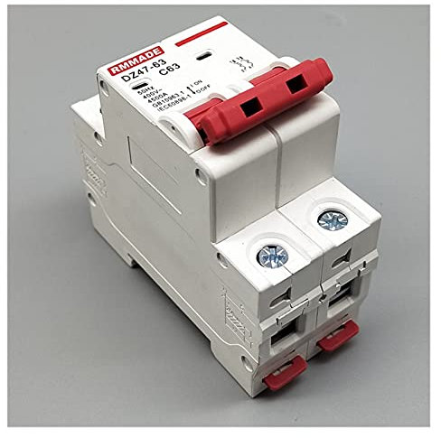 Disjoncteur AC220V-400V DZ47-63 2P 6A 10A 16A 2P 20A 25A 32A 40A 50A 125A Mini disjoncteur coupe-circuit interrupteur miniature interrupteur d'air domestique(32A)