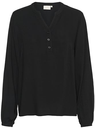 KAFFE Langarm-Bluse KAmathilde 38, Black Deep 38