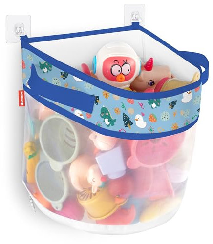 Dinosaurier-Muster Badewannenspielzeug Aufbewahrung,UNEEDE Badespielzeug Aufbewahrung, badewanne Spielzeug Kinder Aufbewahrungstasche, Badewannenspielzeug Mesh Tasche