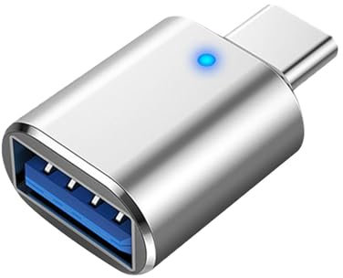 Genérico Adaptador USB C A USB - Tipo C con Luz | Adaptador para Dispositivos Tipo C | Adaptador Macho A USB 3.0 Hembra Tipo C | Adaptador para Dispositivos Tipo C
