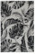 oKu-Tex In- & Outdoor Teppich UV-resistenter Teppich für draußen und drinnen Floral Monstera Muster Balkon, Veranda, Küche, Bad Sisaloptik grau schwarz, 160 x 230 cm