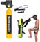 Eoixuqba 0.5L Mini Réservoir De Plongée Bouteille De Plongée 6-12 Minutes Bouteille D'oxygène sous-Marine Ensemble De Réservoir d'air avec Pompe À Main Sac De Rangement
