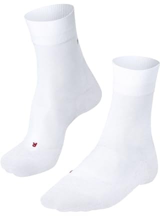 FALKE Men's RU 4 Endurance Compression M So Cotton Functional Yarn With Compression Running Socks 1 pair, White 2000, 9.5-10.5