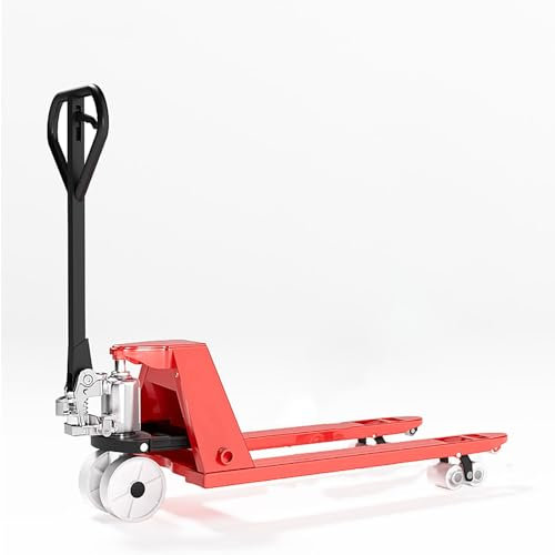 Transportwagen 3 Tonnen, Hubwagen Klein mit Dichtzylinder und Nylonrädern, Hubwagen Geeignet für Lager sowie Bergauf- und Bergabtransport(48.0x27.0 in/122x68.5 cm)