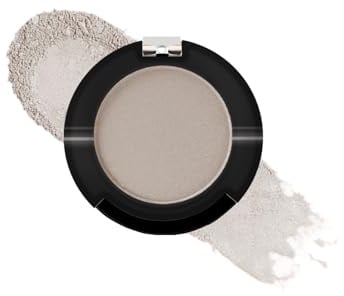 Single Lidschatten-Palette, matt, Grau, matt, Lidschatten, lange Lebensdauer, wasserfest, schweißfest, hochpigmentiert, feine Textur, leicht zu schminken, Make-up-Palette für Augen und Damen. 03