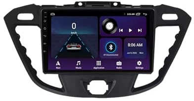 Car Gps Navigation Car Stereo for Ford Transit Custom 2013-2018 Touch Screen with Carplay Wifi Bluetooth Mirror Link, Fm, Steering Wheel Control, 8 Core 8G+256G