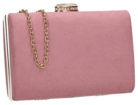 SwankySwans Women's Surrey Clutch Bag, Blush Pink