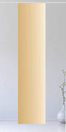 Flächenvorhang Farbverlauf Gold L Ginkgo - Gr.60 x 245 cm toller Schiebevorhang - Schiebegardine - Pastellfarben