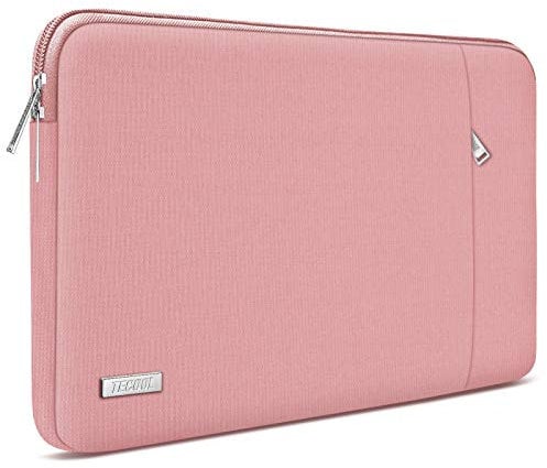 TECOOL 13.3-13.5 Inch Laptop Case Sleeve for MacBook Air/Pro 13,MacBook Pro 14 inch 2021,Huawei Matebook D14,13.5-Inch Surface Laptop 4/3 Protective Cover with Pocket, New Pink