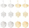 DICOSMETIC 12 Stück 3 Stil 2 Farben Edelstahl Hohl Baum Blatt Anhänger Monstera Blatt Charme Ginkgo Blatt Charme Zweig Blätter Charme Für Armband Halskette Ohrringe Herstellung