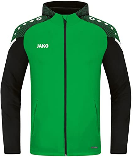 JAKO - Veste à Capuche Performante, Mixte, Vert Tendre/Noir, XXL