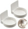 Porte Distributeur Savon Mural Blanc - 2 Pieces Support De Distributeur De Bouteille De Pompe, Autocollant Mural, Support pour Bouteille De Gel Douche, pour Cuisine Salle De Bains