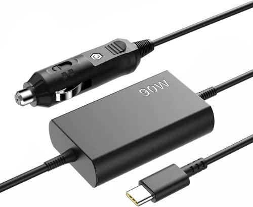 90W 12-24V USB C KFZ Ladegerät CYD 90W Type C KFZ Auto Ladegerät Kompatibel mit MacBook pro Air 2020 2019 2018 2017 MacBook Pro 13/14/ 15/16 Zoll Lenovo IdeaPad Yoga HP Dell Chromebook 7486 5190 3100