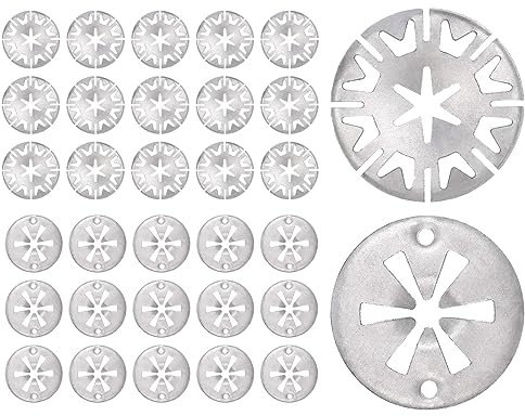 KAPSING 30 pezzi rondelle di bloccaggio per scudo termico in metallo rondelle di bloccaggio per utensili automobilistici per il fissaggio dello scudo termico sotto il cofano