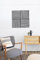 Leiste24 Lamellenverkleidung - Wandverkleidung - Akustikpaneel 400 x 400 mm - Akustikfilz Schwarz - Lamellendekor Golden Stone
