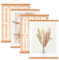 Benjia Lot de 4 barres magnétiques en bois pour accrocher des affiches et impressions d'art A2, 42 cm, Lot de 4