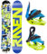 Raven Snowboard Set: Snowboard Bang Junior + Bindung Raven s160 Junior Blue/Lime (90cm + s160 Blue/Lime XXS)