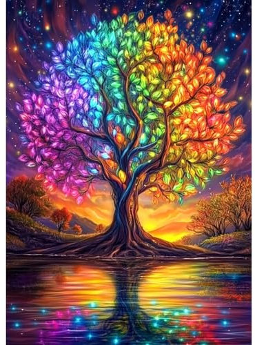 TOSTOG Diamond Painting Kits for Adults 5D DIY Diamond Art Kit Full Drill Diamond Crystal Rhinestone Arts and Crafts Picture for Home Wall Decor 30x40cm